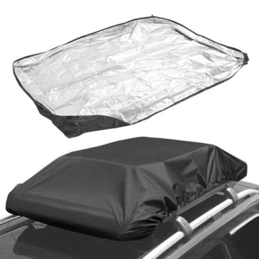 Imagem de Pssopp Tampa do Rack de Bagagem de Carro, 420d Instalação Fácil de Prata Manutenção Simples Manutenção Oxford Tow Top Carrier Cargoes Saco de Telhado para Viagem