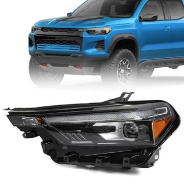 Imagem de FIONE Farol de LED com montagem DRL compatível com Chevy Colorado Z71/ZR2 2023 2024 2025 farol esquerdo do lado do motorista 87818228