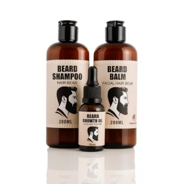 Imagem de Kit para Barba Shampoo Balm e Óleo - Tecnologia Americana