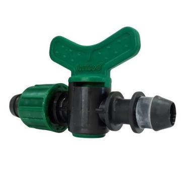 Imagem de 10 Registro para mangueira gotejamento P/ PE X TUBO 16 MM - IRRITEC