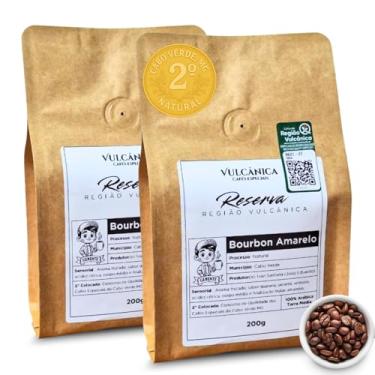 Imagem de Café em Grãos Bourbon Amarelo Vulcânica Reserva 400g – Frutado, Cítrico e Premiado