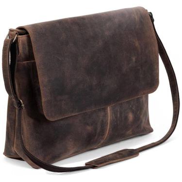 Imagem de Bolsa Maleta s de Couro Masculina para Laptop, KOMALS PASSION LEATHER, Marrom