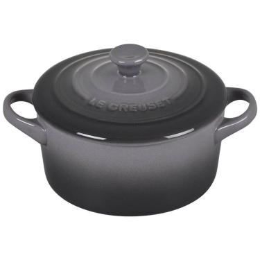 Imagem de Mini Caçarola de Cerâmica 400 mL Esmaltada e Antiaderente, LE CREUSET PG1160T 147F, Azul