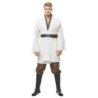 Imagem de Costume Cosplaysky, túnica masculina, uniforme com capuz de Halloween