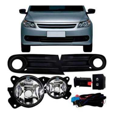 Imagem de Kit Farol Milha Auxiliar Gol G5 2009 A 2012 Moldura Novo