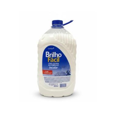 Imagem de Cera para pisos brilho facil incolor 5l - casa km