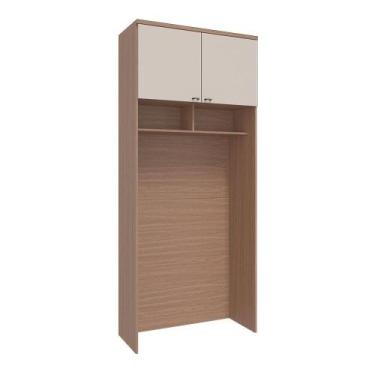 Imagem de Guarda Roupa Modulado Ponte 2 Portas 2450X1000mm Setiba Plus Rimo Carv