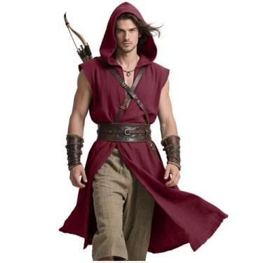 Imagem de Revestimento masculino sem mangas Joukavor Medieval Wine Red L