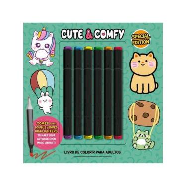 Imagem de Cute & Comfy Coloring Book For Adults - Special Edition - Livro De Colorir Adulto
