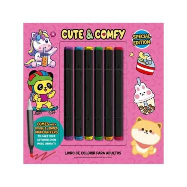 Imagem de Cute & Comfy Coloring Book For Adults - Special Edition - Livro De Colorir Adulto