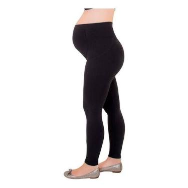 Imagem de Calça Legging Gestante Loba Lupo Sem Costura, Preto, P