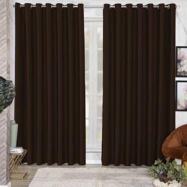 Imagem de Cortina 4 Metros Blackout Sala Quarto Tecido 4,00x2,70 - Feffo Cortina