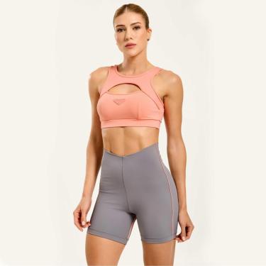 Imagem de Short Trace Cinza Biografia em Poliamida Donna Carioca-Feminino