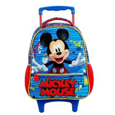 Imagem de Mochila Escolar Rodinha Luxo Mickey Mouse Original Disney 2-Masculino
