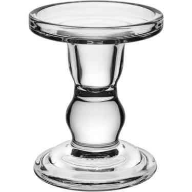 Imagem de CASTIÇAL PORTA VELA REDONDO HOME&CO VIDRO 11x8x8cm TRANSPARENTE