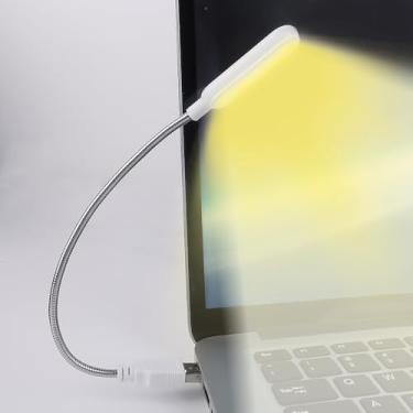 Imagem de Lâmpada de leitura USB flexível para notebook, laptop, mesa para quarto, banheiro, corredor, cozinha, amarelo02