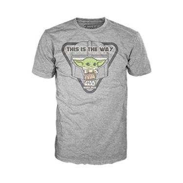 Imagem de Funko Star Wars: The Mandalorian - The Child with Soup, This is The Way (Gray) (XS), Multicolor, X-Small