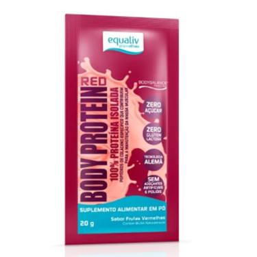 Imagem de Body Protein Sache de 20g Sabor Red [Frutas Vermelhas (Amora,Framboesa e Morango)]-Equaliv