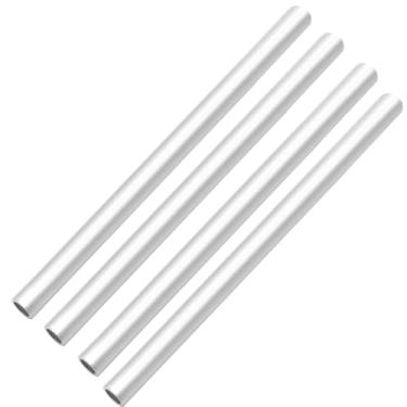Imagem de JoyTube 4 peças de tubos de alumínio 6061, 3/8" (9,5 mm) OD x 9/32" (7,5 mm) ID 30.5 cm de comprimento 1 mm de espessura de parede, tubo redondo sem costura, tubo de metal reto para indústria faça