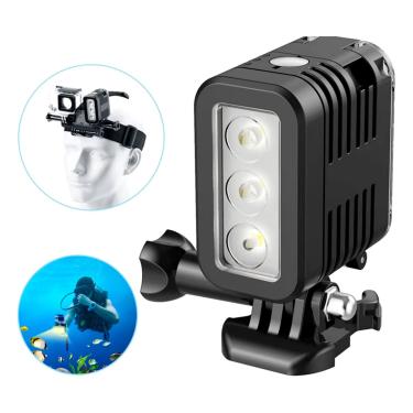Imagem de Lanterna Led de Mergulho 45 metros para Câmeras GoPro e Similares