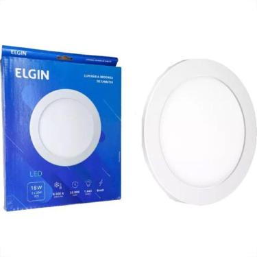 Imagem de Plafon Led Embutir Elgin Redondo 18W. 1440Lm. 6500K. Bivolt Branco