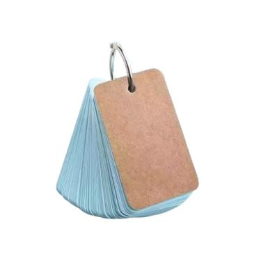 Imagem de 100 cartolina, cartões em branco – papelão rígido azul, fácil de armazenar e transportar, ideal para estudo e escritório