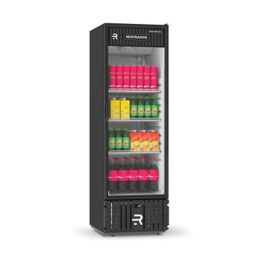 Imagem de Expositor Vertical Resfriados Refrimate 570 Litros Porta Vidro Preto e Branco 220V VCM570PV