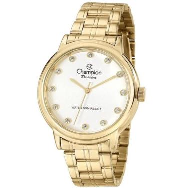 Imagem de Relógio Champion Feminino Ref: Cn29874h Casual Dourado