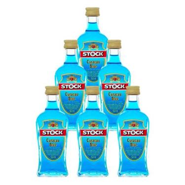 Imagem de Miniatura Licor de Laranja Stock Curaçau Blue 50ml 6un