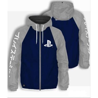 Imagem de Jaqueta PlayStation Licenciado Corta Vento Com Capuz Masculino Adulto Multicores - Ref 94CVCKT-Masculino