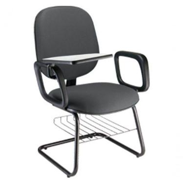 Imagem de Cadeira Universitária Com Prancheta Para Escolas Linha Uno Marrom