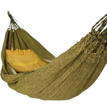 Imagem de Rede de Dormir Descanso Casal, Jeans Confortável E Resistente(Mostarda)