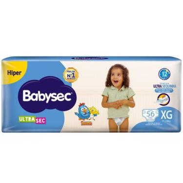 Imagem de Fralda Babysec Ultrasec Hiper XG 56 Unidades, XG, 56