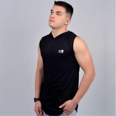 Imagem de Camiseta Long Line Com Capuz BYG-Masculino