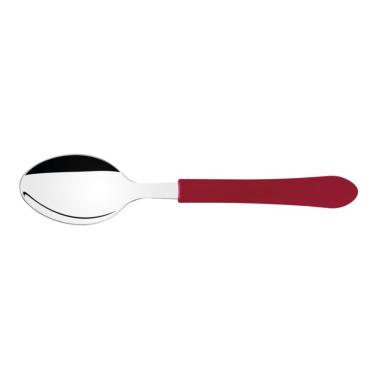 Imagem de Kit 24 Colher de Mesa Inox Vermelho Leme Tramontina