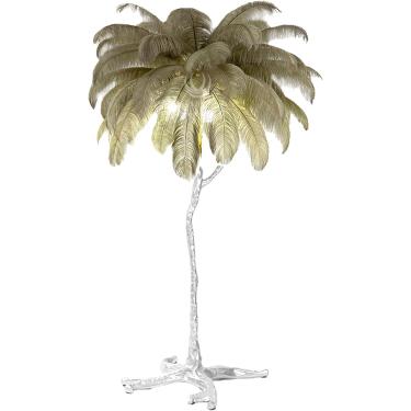 Imagem de 170 Natural Ostrich Feather Floor Lamp Moderno Luxo Feather Standing Lamp Com Pedal Switch E Corpo De Lâmpada De Prata Lâmpadas Altas Para Quartos E Sala De Estar, Gold