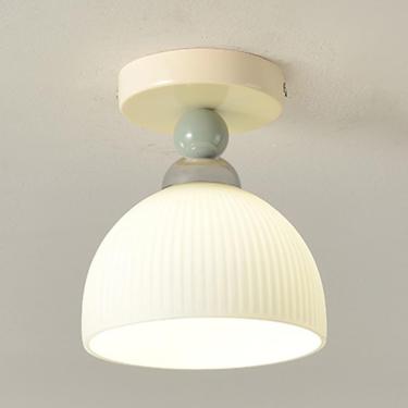 Imagem de Luz De Teto De Corredor Simples Luminárias De Lustre De Criatividade Moderna Estilo Wabi-sabi Luminária De Teto De Metal De Vidro Para Sala De Estar Quarto Cozinha Corredor, Red, A