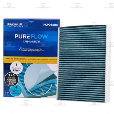 Imagem de Filtro de ar de cabine PureFlow PC99858X | Serve para Land Rover Range Rover Evoque 2020-2025, Discovery Sport, Jaguar E-Pace 2021-2024