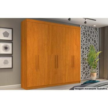 Imagem de Guarda Roupa 6 Portas E 4 Gavetas França Cinamomo - Conquista