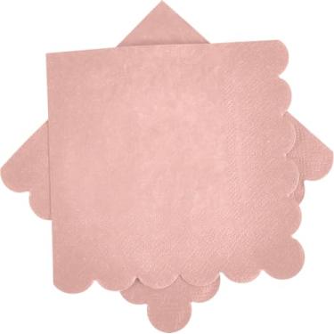 Imagem de Ottin Guardanapos de papel de coquetel de cor sólida rosa claro – 100 unidades, 12,7 cm – Guardanapos descartáveis para casamento, aniversário, chá de panela, noivado, ação de graças, Natal, Ano Novo