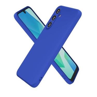 Imagem de oakxco Capa de silicone para Samsung Galaxy A16 5G, ultrafina e fina para mulheres e meninas, cor lisa lisa minimalista estética fofa design feminino, gel de borracha macia TPU com capa para câmera
