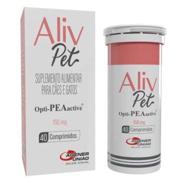 Imagem de Suplemento Aliv Pet para Cães e Gatos com 40 Comprimidos de 150 mg - A