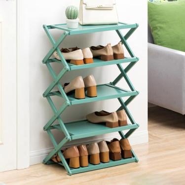 Imagem de Sapateira multifuncional de madeira, dobrável, porta doméstica, sapateira, sapateira, para sala de estar, quarto, corredor, armário de armazenamento de sapatos