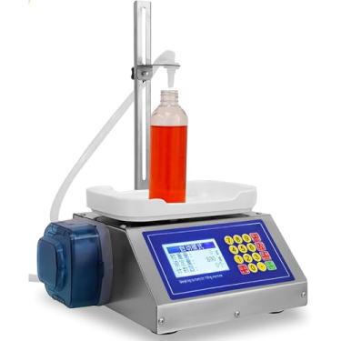 Imagem de HYUIO Máquina de enchimento líquido 2 300 g, taxa de fluxo 1200 ml min, máquina de enchimento automática de líquido de baixa viscosidade, controle digital de suco, detergente, gel, óleo