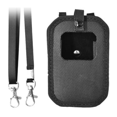 Imagem de Ysyqkn Estojo de Armazenamento para Gravador de Policial, Bolsa de Armazenamento com Alça de Pescoço Ajustável, Estojo Protetor Compacto E Portátil, L 11cmx7.5cmx3cm