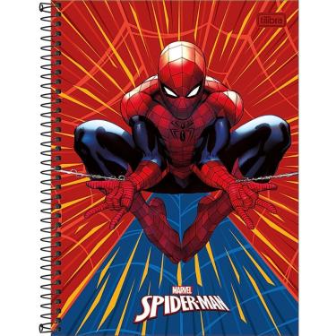Imagem de Caderno Capa Dura Universitário Spider-man 1 Matéria 80 Folhas Tilibra Estampa 4