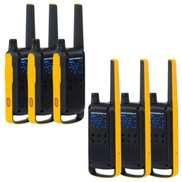 Imagem de Kit 6x Rádio Comunicador Motorola T470br 35km Ht Talkabout