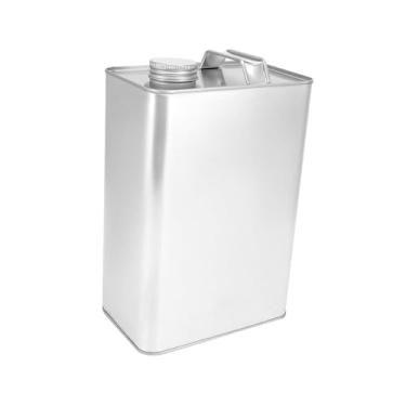 Imagem de MERIGLARE Balde de metal estilo F para lata de tinta, armazenamento seguro, recipiente retangular multiuso para diluentes, tintas e solventes.