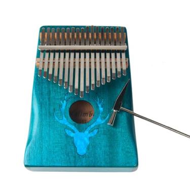 Imagem de Piano de Polegar Mbira 17 Teclas Instrumento Musical Madeira Sólida Portátil para Amantes da Música Iniciantes