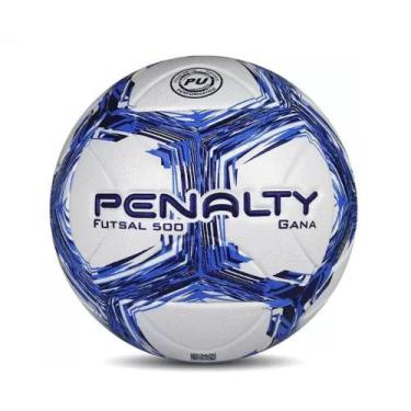 Imagem de Bola De Futsal Gana 500 Penalty Oficial Branco Azul, Branco e Azul, 58